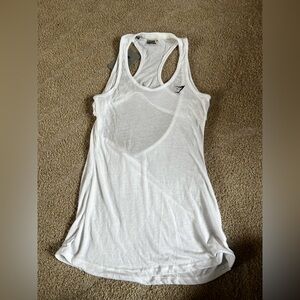 Gymshark white tank